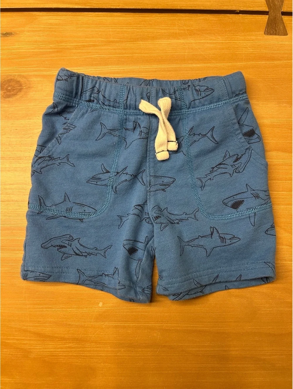 Carter's Toddler 2T Blue Shark Print Shorts